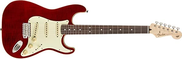 Fender Edición Limitada Aerodyne Classic Flame Maple Top Stratocaster Guitarra Eléctrica Crimson Red Transparent 5560052338
