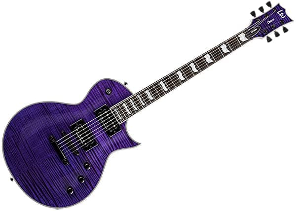 Esp Ltd Ec-1000 Guitarra Eléctrica Ver A Través De Purple Ltd Ec-1000Fmstp