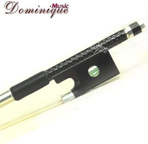 Fibra De Carbono Trenzada De Plata Maestra 4 4 Bow De Violín Fleur-De-Lys Frog-D Z Strad 825