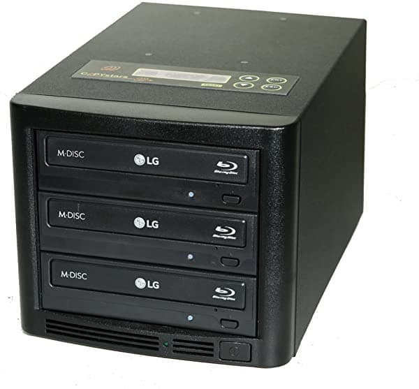 Copystars Blu-ray DVD Cd Duplicator Torre Duplicadora con 2 Destinos Bdxl y Quemador Blu-ray de 16x SYS-BDR-1-2-HO