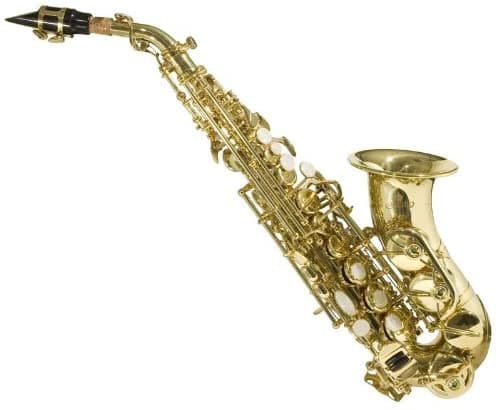 Cecilio 2Series Ss-300L Gold Lacqued Soprano Saxophon Case Y Reeds Clave De Bb