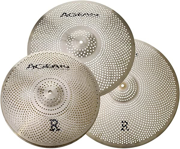 Agean R-Series Pack de Platillos Silenciosos de Bajo Volumen Set 14HH 16CR 20R R-Set