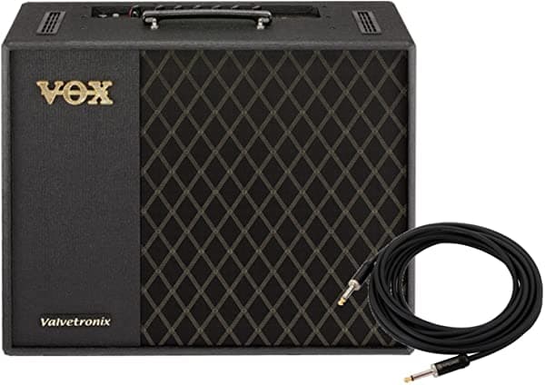 VOX VT100X Amplificador de Guitarra de Modelado Digital con Cable de Instrumento American Stage de 20 Pies VT100X BUNDLE
