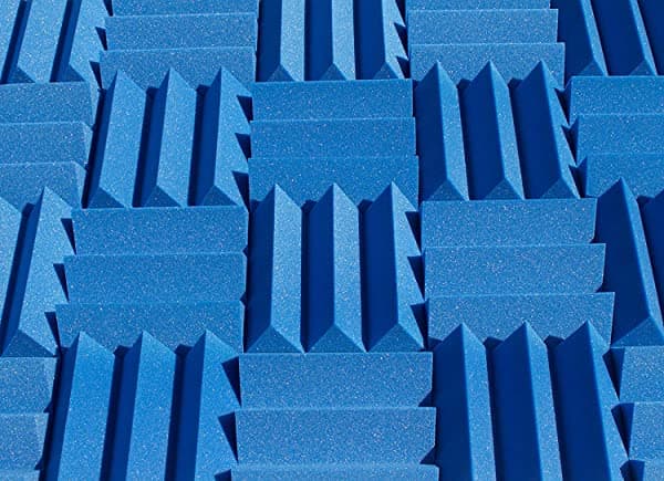 SoundAssured Paneles De Espuma De Acústica A Granel 12X12X4 Pulgadas Insonorización De Estudio Y Amortiguación De Sonido 48 Pies Cuadrados Por Paquete 12 Colores Azul
