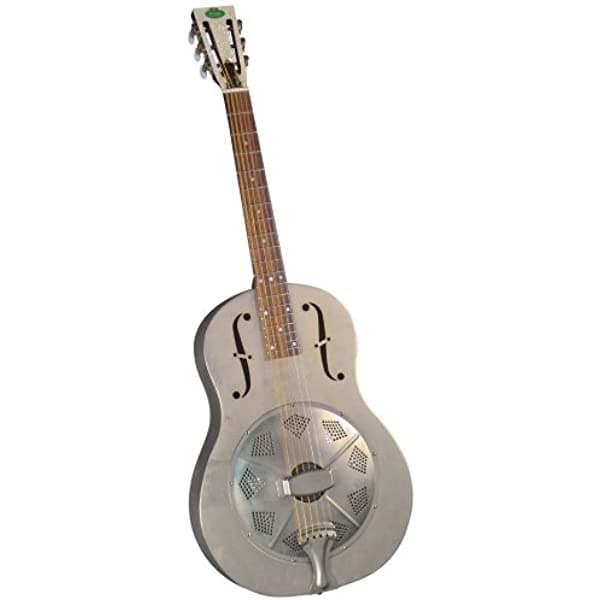 Regal Rc-43 Cuerpo De Metal Triolian Guitarra Acero Con Níquel Anticuado