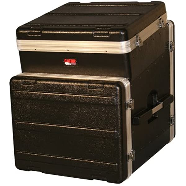 Gator Cases GRC-10X8 Estuche ATA liviano moldeado slant-top para consola, slant 10U top y 8U lado