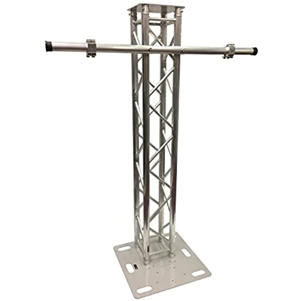Cedarslink 6.56Ft Tótem De Aluminio Del Soporte Del Soporte De Tv Del Plasma De 6.6 Ft/De La Torre Del Braguero De La Iluminación Del Club Dj