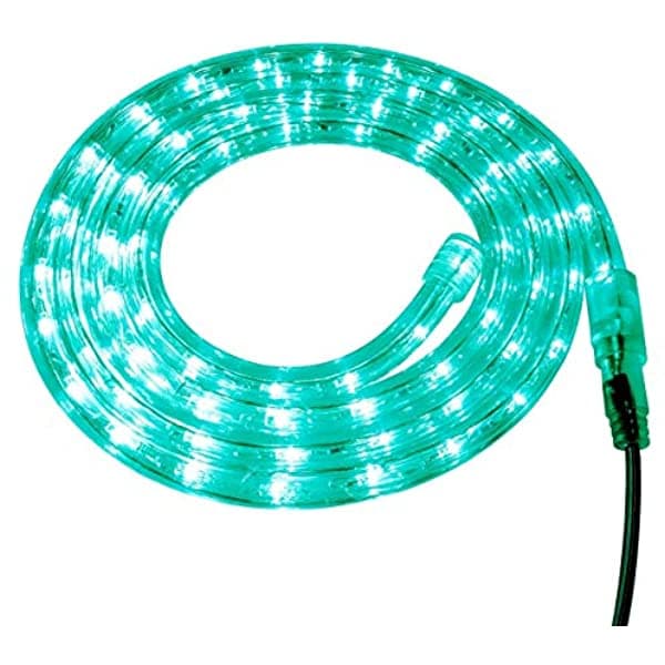 Brilliant Brand Lighting Teal LED Rope Light - 120 Voltios - Corte Personalizado - 123 Pies