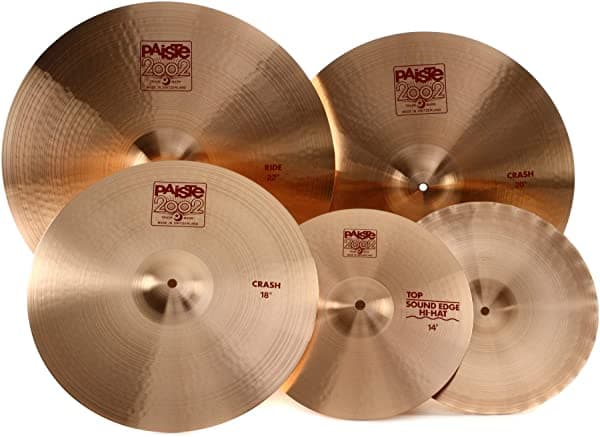 Paiste 2002 Cymbal Pack Con Free 18" Crash 106BS18