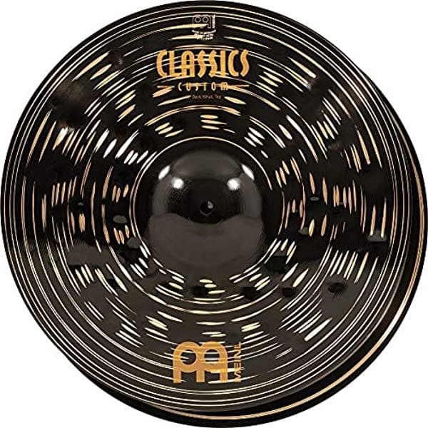 Meinl Cymbals Classics Custom Dark 16" Hihats (Par) - Fabricados en Alemania - para Rock, Metal y Fusión, Garantía de 2 Años (CC16DAH)
