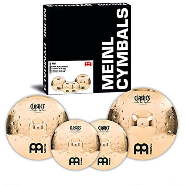 Meinl Platillo Cc-Em480 Classics Custom Metal Extremo Box Set Pack De Platillos Con 14" Hi Hat 18" Crash 20" Ride (Video)