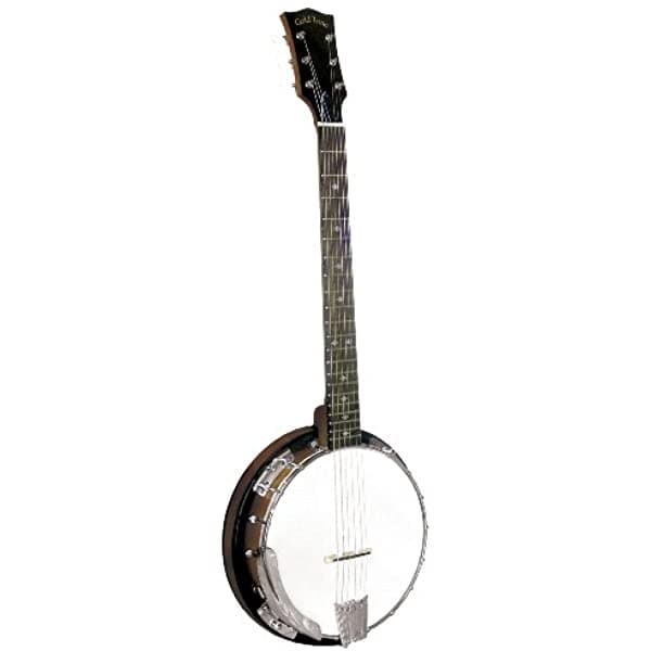 Gold Tone Cc-Banjitar Cripple Creek Banjo Six Cuerdas Vintage Brown