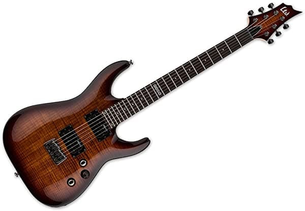 ESP LH101FMDBSB Guitarra Eléctrica de Cuerpo Sólido Dark Brown Sunburst