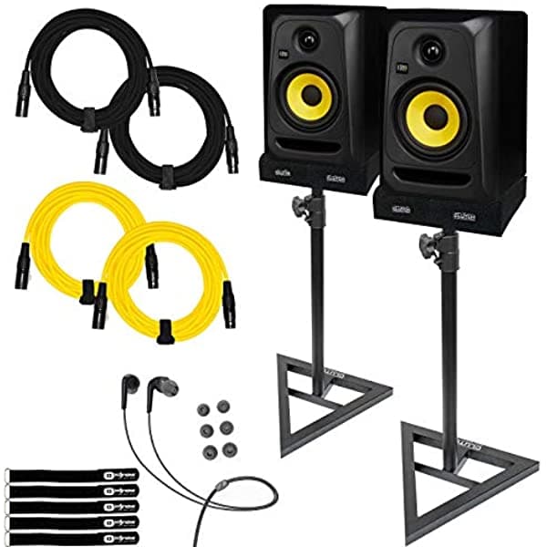 Clutch KRK Rokit 5 CL5G3 5 Classic Monitor de Estudio Activo Amplificado Par de Parlantes con Soportes