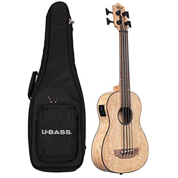 Kala Burled Tamo Ash Fretted Acústica-Electric U • Bajo UBASS-BURL-FS