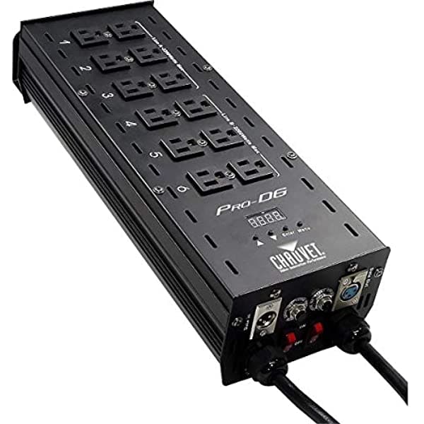 Chauvet Dj Pro D6 6 Canales Dmx-512 Dual 20A Dimmer Switch Relay Pack (2 Unidades)