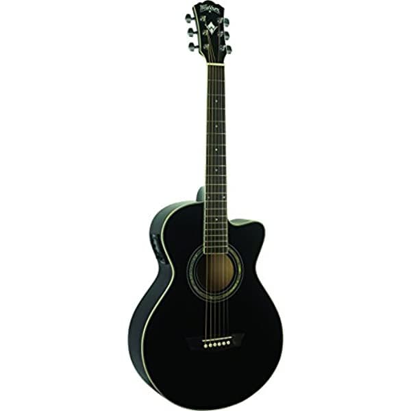 Washburn EA10B-A Serie Festiva Petite Jumbo con Corte Acústica Guitarra Eléctrica