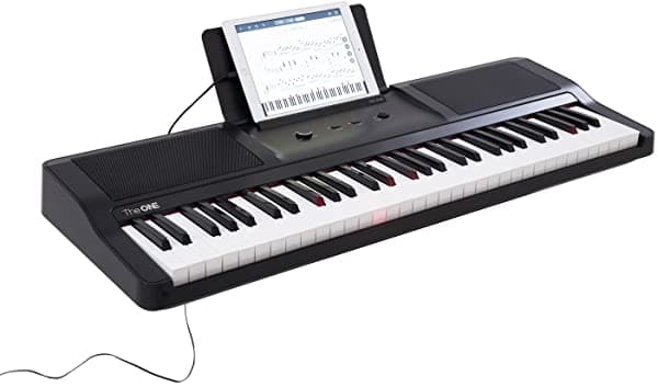 The ONE Smart Piano 61 Teclas - Teclado con Luz USB MIDI Electrónico Piano Onyx Black tok1