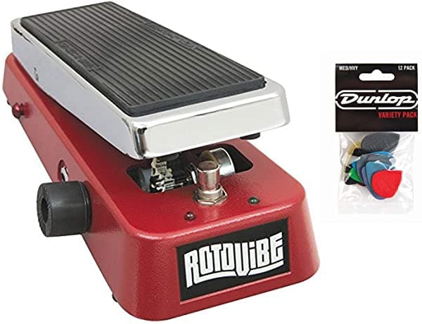 Dunlop JD4S Rotovibe Pedal de Vibrato y Chorus para Guitarra con Bonus Dunlop Deluxe Variedad Pick-Pack