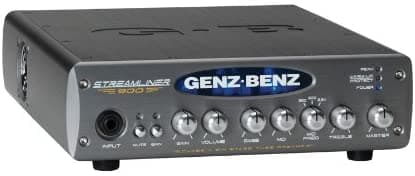 Genz-Benz Streamliner 900 STM-900 900W Cabezal de Bajo Amplificador Negro