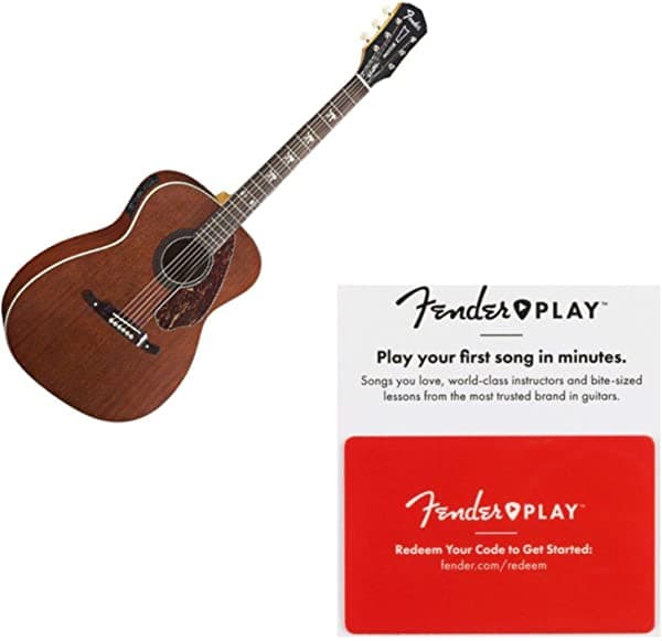 Fender Tim Armstrong Hellcat Guitarra Acústica 19 Fetsc Shape Cuel Rosewood Polyuretano Satinado