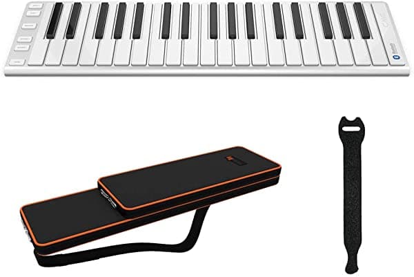 Cme Xkey Air 37 Bluetooth Music Teclado Silver Cme Solar Xkey37 Case De Transporte Y Correas De Sujetador 10 Paquete De 10 Paquetes