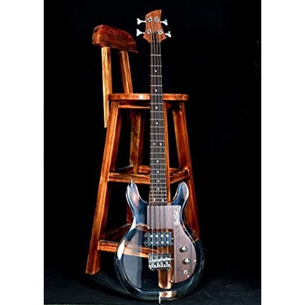 Bad Cat Guitarra Dan Armstrong Style Custom 4 Cuerdas Lucite Bajo Eléctrico Ac-230Gb Clear Acrylic Guitarra