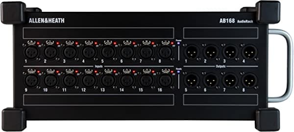 Allen & Heath AB168 - Caja de Escenario Portátil 16 Entradas XLR, 8 Salidas XLR para GLD y Qu Series AH-AB-168