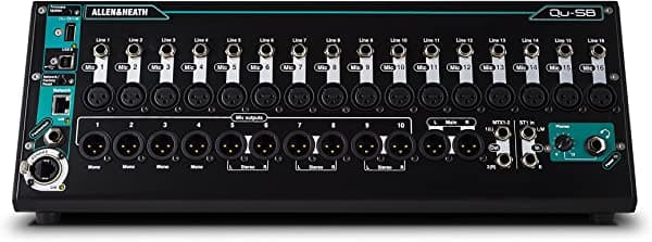 Allen & Heath QU-SB Consola Digital Portátil 18-In/14-Out con Control Inalámbrico Remoto AH-QU-SB