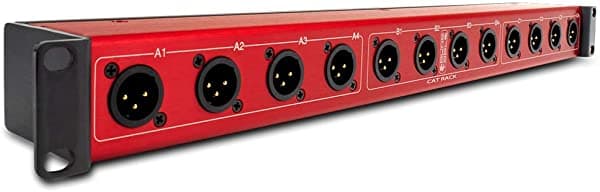 Sound Tools Cat Rack Macho - Caja De Escenario Xlr Macho Con Cable Cat Blindado. Enviar 12 Canales De Audio Dmx Clear-Com O Aes.