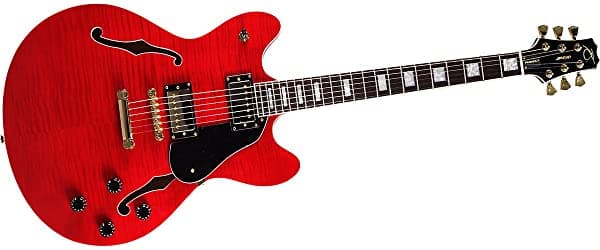 Peavey Jf1Transred Jf-1 Estilo De Jazz De Cuerpo Hueco Guitarra Eléctrica 22 Boldio Maple Neck