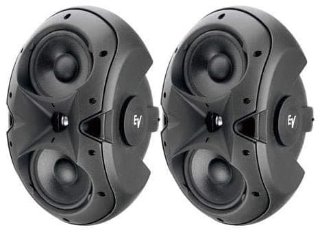 Electro-Voice Evid 62 Dual 6" Montaje Superficial Altavoz Bidireccional Par Negro