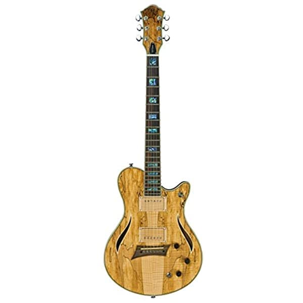 Michael Kelly Mkhyss Hybrid Semi-Hollow-Body Guitarra Eléctrica Spalted Maple