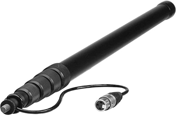 K-Tek 2'.7 9'.2 5 Section Avalon Serie Avalon Boom Pole Cable En Espiral Hembra Y Salida De Fondo Xlr KTKE110CC