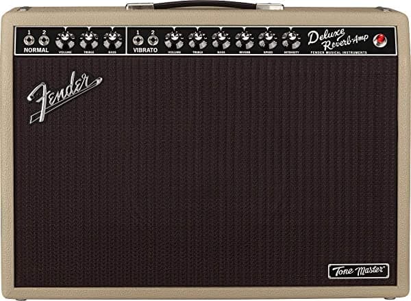 Fender Tone Master Deluxe Reverb Amplificador de Guitarra, Blond, sonido clásico, alta calidad (Fender 2274100982)