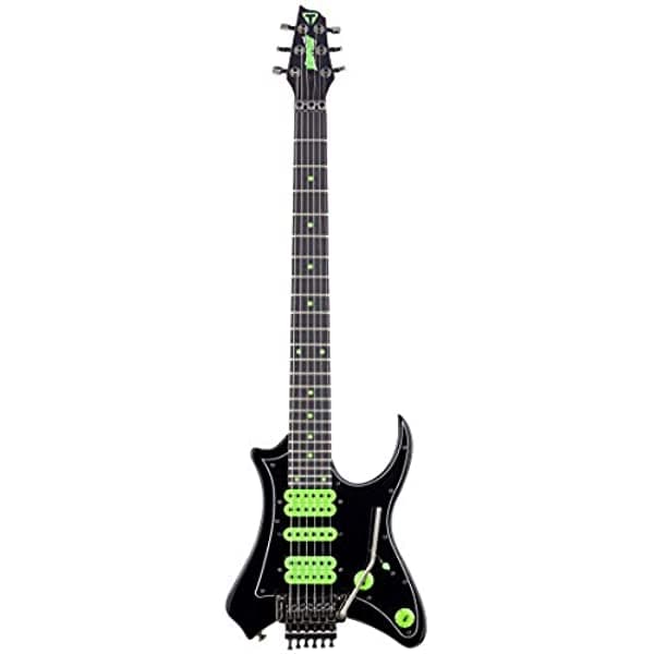 Traveler Guitarra Eléctrica De 6 Cuerdas Vaibrant Deluxe Derecha Negro Cósmico (V88X Cbkgeb)