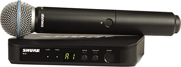 Shure BLX24 B58 Sistema de Micrófono Inalámbrico con Beta 58A de Mano para Voces - Descontinuado por el Fabricante BLX24/B58-H8