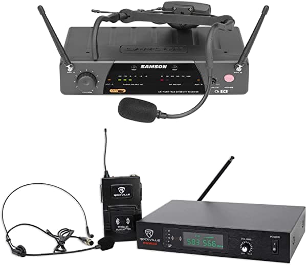 Samson Airline 77 Sistema Inalámbrico UHF para Fitness/Aeróbicos - Micrófono Auricular Manos Libres SW7AVSCE-K3+RWM60U