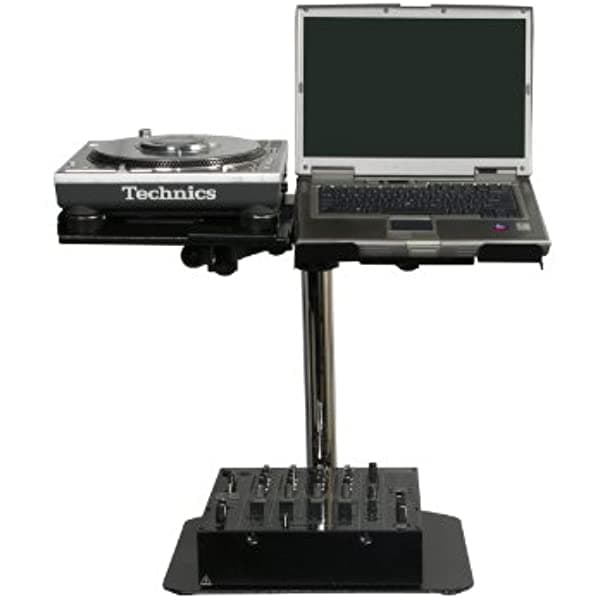 ODYSSEY LUNISPDB L-Evation Soporte Universal para Laptop/Accesorios y Soporte de Placa Pioneer CDJ-100 con Paquete de Doble Brazo
