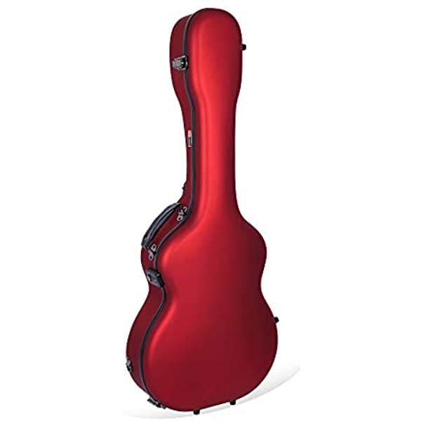 Crossrock 8 lb Estuche de Fibra de Vidrio Ultraliviano OM Martin 000 Guitarra TSA Latch CRF5020OMRD