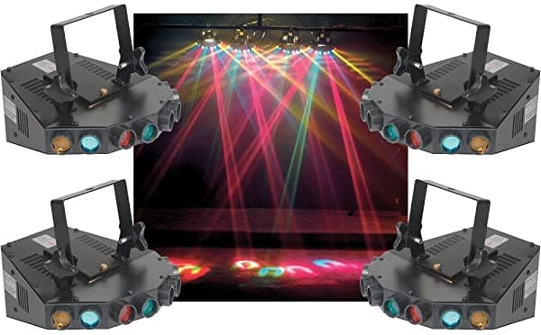 Lighting Iluminacion Rastreador De 4 Cabezas Luz Efectos Sistema E-135