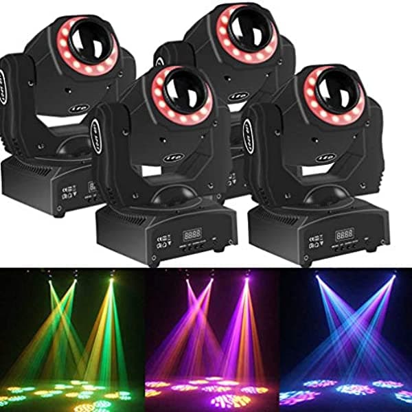 Upkinds Led Cabeza De Movimiento Luz 60W Rgbw Mini Beams Moving Stage Iluminacion 4In1 Strip Dj Party Nightclub