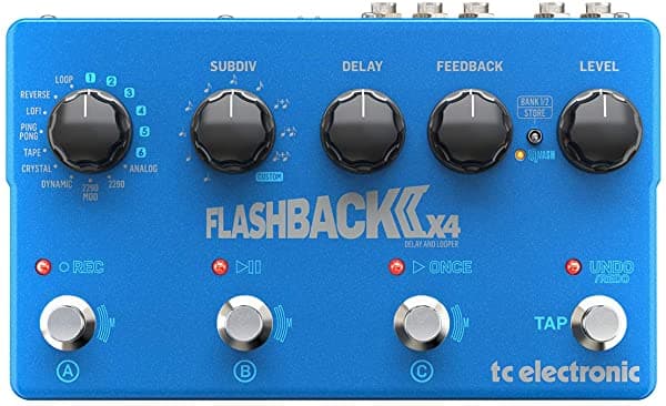 Tc Electronic Guitarra Delay Pedal de Efectos Flashback 2x4 FLAHSBACK2X4