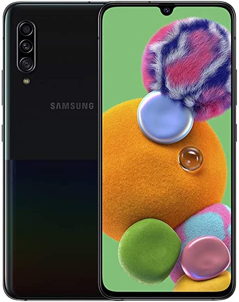 Samsung Galaxy A90 (5G) 128Gb/6Gb Ram Sm-A908B (Sólo Gsm Sin Cdma) Smartphone Android Desbloqueado De Fábrica - Versión Internacional Negro SM-A908BZKABTU
