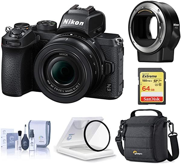 Nikon Z 50 Cámara Mirrorless con Lente NIKKOR Z DX 16-50mm f/3.5-6.3 VR Kit Ideal para Fotografía y Video alta calidad