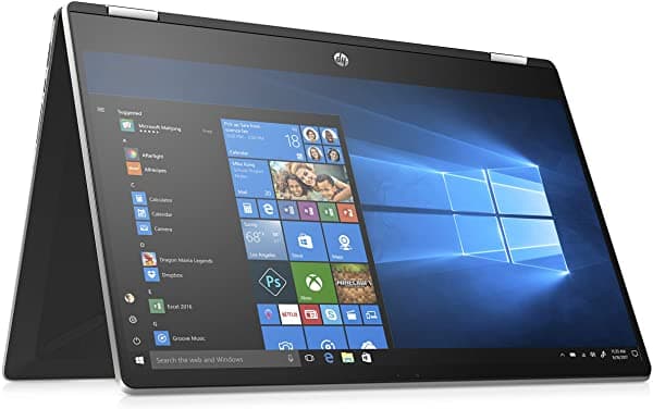 HP Pavilion x360 Convertible 15" HD Notebook con Pantalla Tactil 10a Gen Intel Core i5-10210U 8 GB SDRAM 256 GB SSD Windows 10 Home (15-dq1010nr Natural Silver)