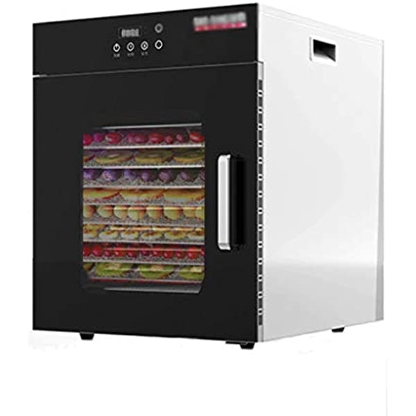 WY- Food Dehydrator Pequeño Secador De Alimentos Doméstico Deshidratador Profesional De Verduras De 400 W Con Temporizador Digital Y Control De Temperatura (6 Bandejas) Color Negro