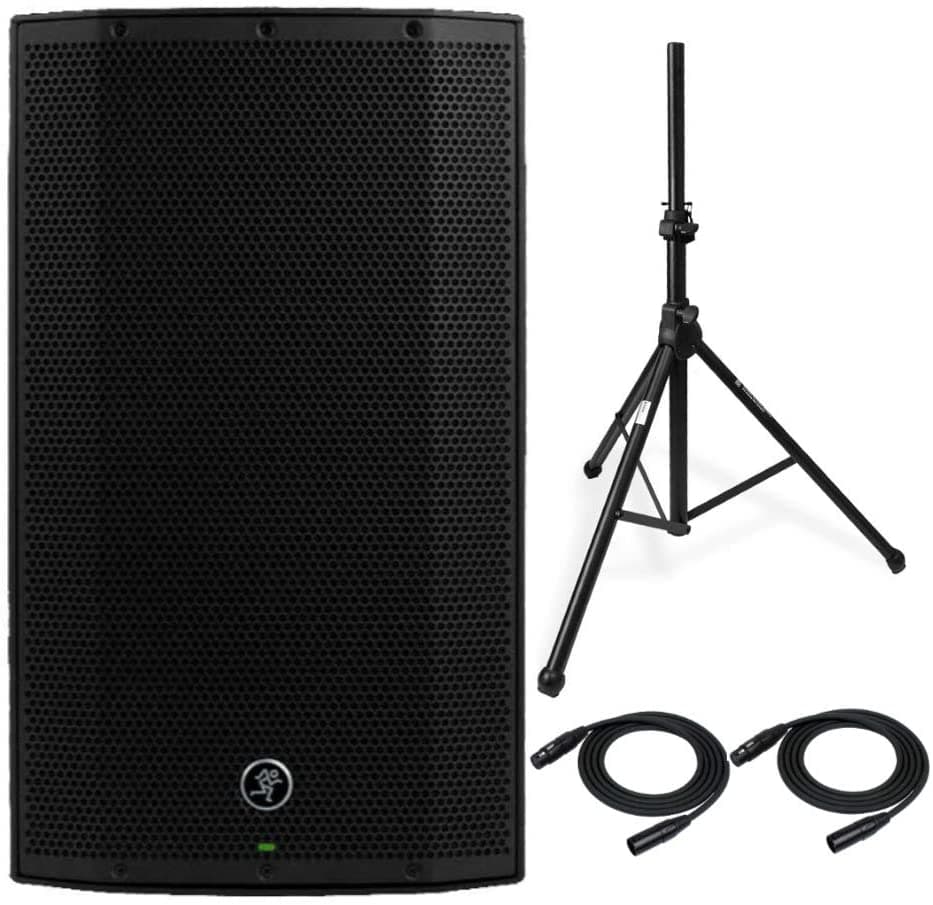 Mackie Thump12Bst Thump Impulsado 1300W 12 Pulgadas Bluetooth Avanzado Altavoz Con Soporte Para Altavoz Y 2 Cables De Micrófono Xlr (4 Artículos)