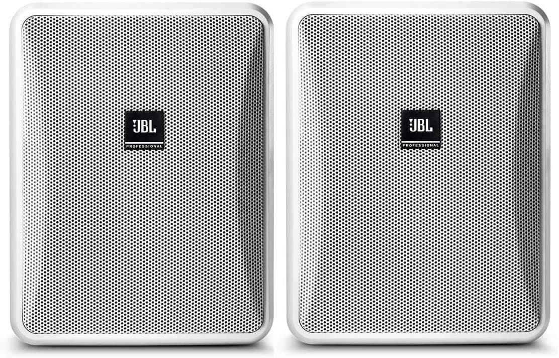 Jbl Profesional Control 25-1-Wh Altavoz Compacto Para Interiores Y Exteriores Color Blanco Se Vende Por Pares