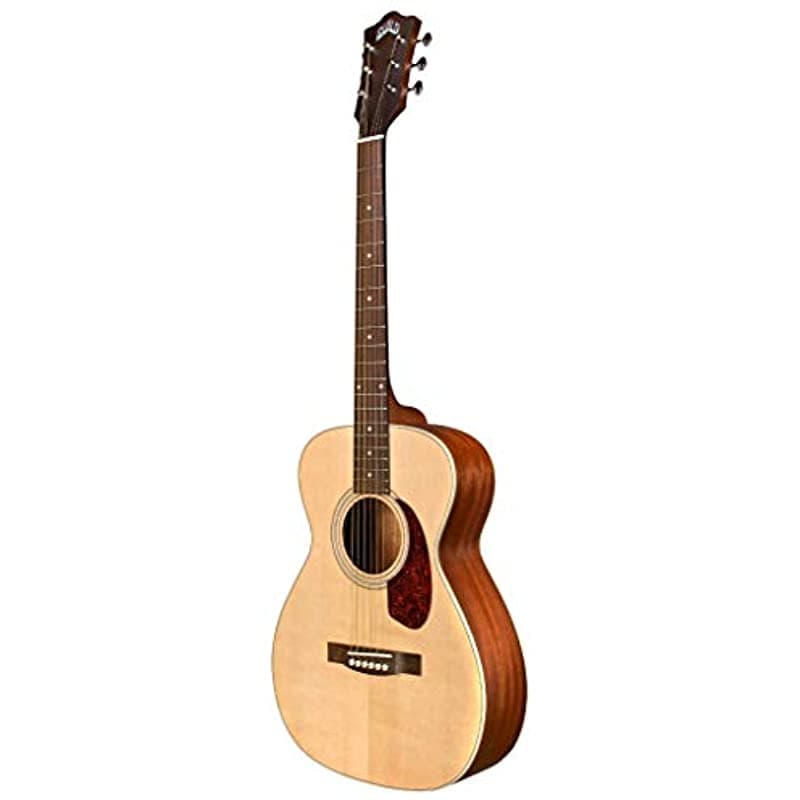 Guild Guitarra M-240E Cuerpo Pequeño Guitarra Acústica Tamaño De Concierto Sitka Spruce Top Y Mahogany Archback Natural Westerly 383-1404-921